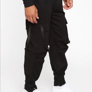Fashion nova black cargo pants
